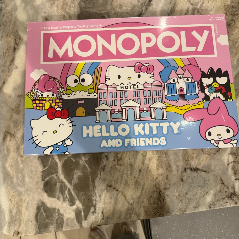 Brand new in box Hello Kitty and Friends special edition monopoly!